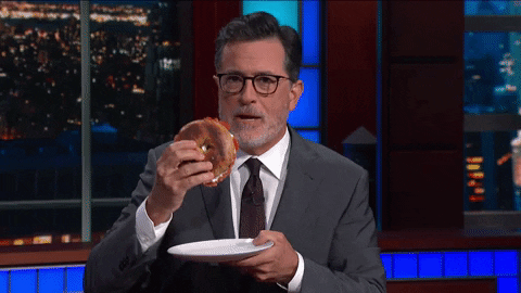 Stephen Colbert Bite GIF by The Late Show With Stephen Colbert