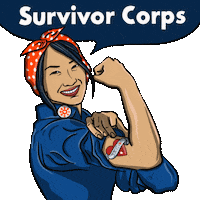 Asian American Survivor Sticker by INTO ACTION
