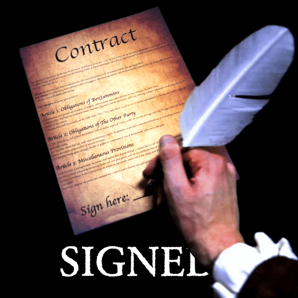Signing Under Contract GIF