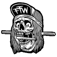 FTWShredCompany bmx rider motocross send it Sticker