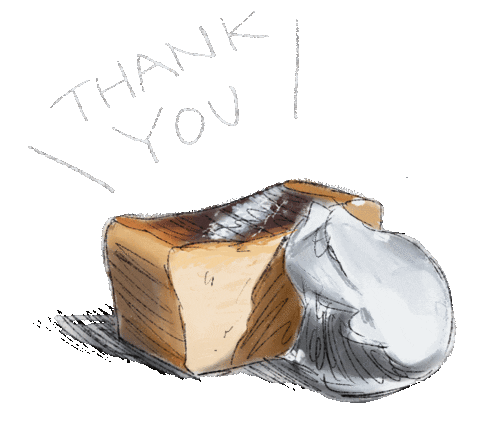 Thanks Thank You Sticker by uni coffee roastery