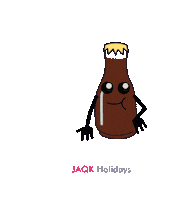 Beer Hello Sticker by LuxuryVillaNorthGoa