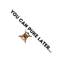 You Can Puke Later Sticker by Claymore CrossFit