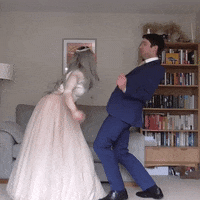 Wedding Dress Fans GIF by Feeder
