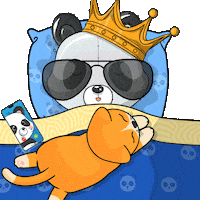 Tired Sleep Sticker by PandaPals