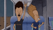 beavis and butthead ac dc t-shirt GIF