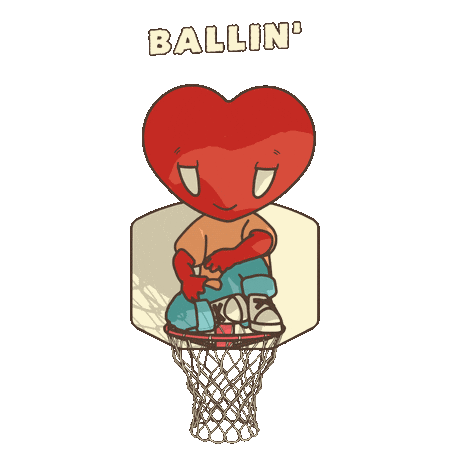Basketball Chilling Sticker by LT3 Creations