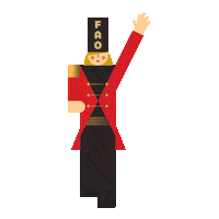 Wave Hello Sticker by FAO Schwarz