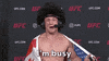 Sport Im Busy GIF by UFC