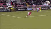 Goal Curler GIF by Cliftonville Football Club