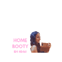 girlcando workout booty peach home workout Sticker