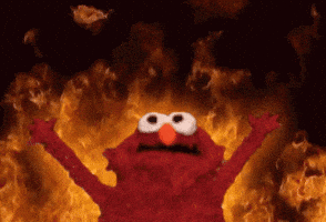 This Is Fine On Fire GIF