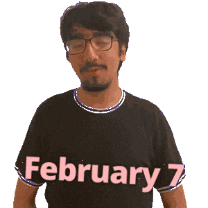 February 7 Sticker