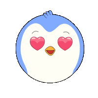 Loving In Love Sticker by Pudgy Penguins