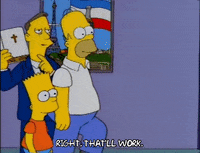 homer simpson walking GIF