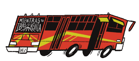 Ride Bus Sticker by Diez