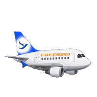 Travel Fly Sticker by Freebird Airlines