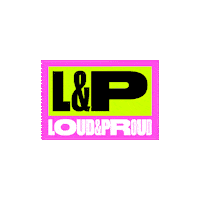loud and proud logo Sticker by La Gaîté Lyrique