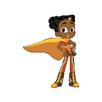 SuperSema superhero girl power supergirl rescue Sticker