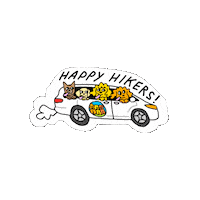 Happytrailshikingla dogwalker fun dog dogwalking hth Sticker
