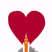 Moon Mission Love GIF by Barbara Pozzi
