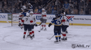 happy ice hockey GIF by NHL