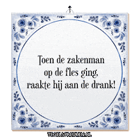 Nl Drank Sticker by Tegelspreuken.nl