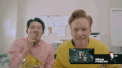 steven yeun dancing GIF by Team Coco