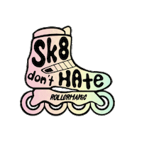 Hate Patin Sticker by RollerManic