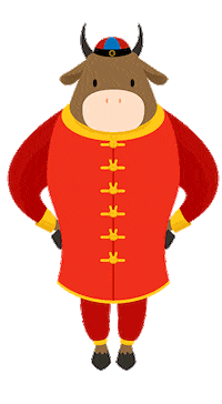 Shuffling Chinese New Year Sticker by rabbitomart