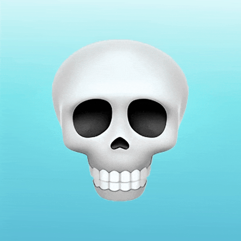 Clear_box88 reaction meme skull dead GIF