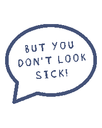 Sick Speech Bubble Sticker by Guts Charity UK
