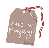 EtikettLevay fashion design flag magyar Sticker