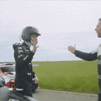 Shake Hands Good Luck GIF by FIA European Rally Championship