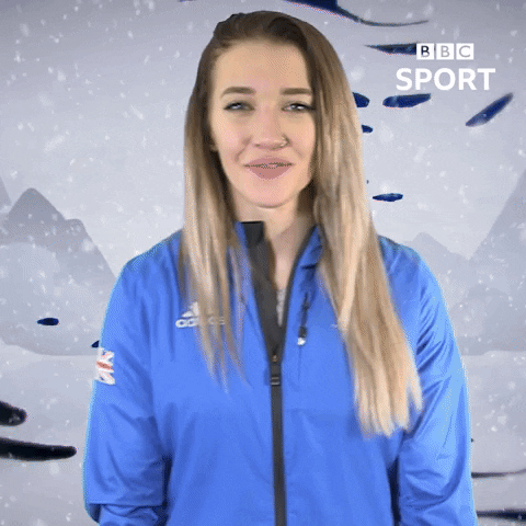 winter olympics thumbs up GIF by BBC