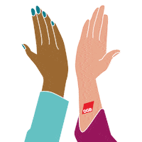 High Five Hands Up Sticker by Deutscher Gewerkschaftsbund (DGB)
