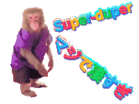 Fun Monkey Sticker