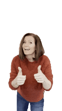 artbyhegek thumbs up hege dancing lady artbyhegek Sticker