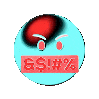 Angry Emoji Sticker by The3Flamingos