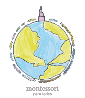 montessoriparatodos peace world mundo educacion Sticker