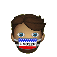 Register To Vote American Sticker by INTO ACTION