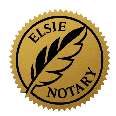 Notary Public Notarize Sticker by Elsie Notary