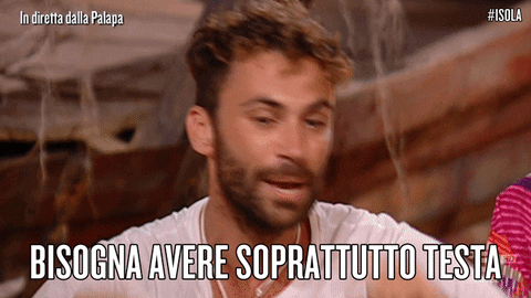 luca testa GIF by Isola dei Famosi