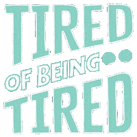 Tired Burnt Out Sticker by INTO ACTION