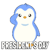 Presidents Day Trump Sticker by Pudgy Penguins