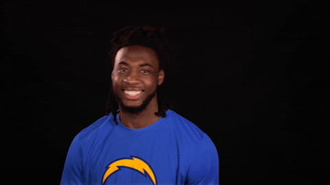 Los Angeles Chargers Smiling GIF by NFL