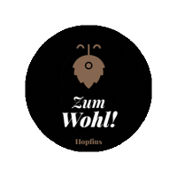 Bier Zum Wohl Sticker by Hopfius