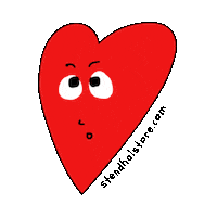 Angry Heart Sticker by Stendhal Store