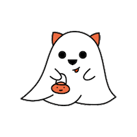 Halloween Ghost Sticker by Blond Fox