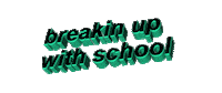 Over It School Sticker by AnimatedText